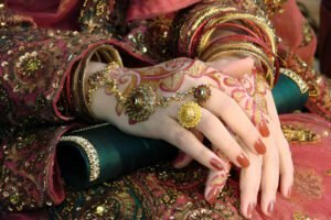 bridal nail art
