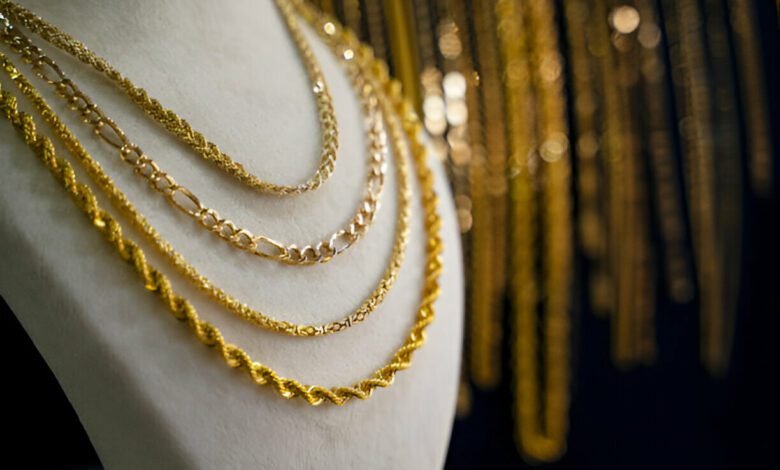 gold necklace set