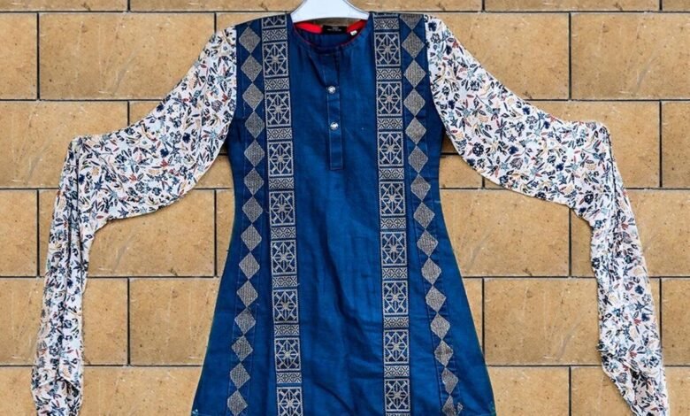 short kurta neck design