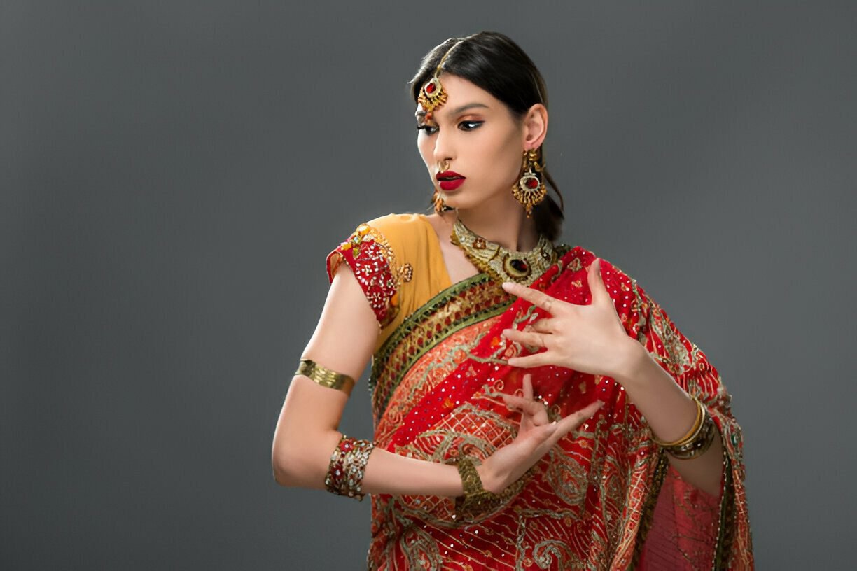 south indian saree