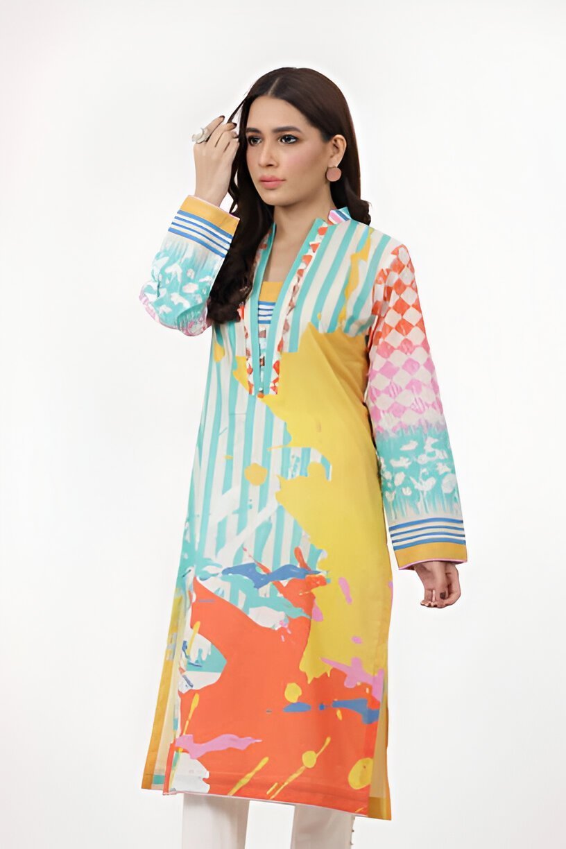 v neck kurti