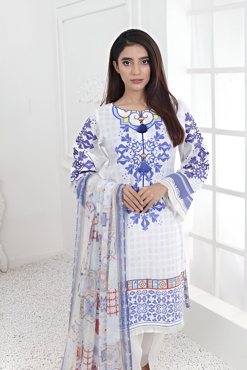 navy blue dupatta