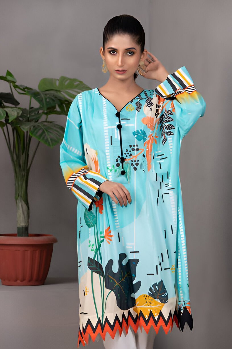 v neck kurti