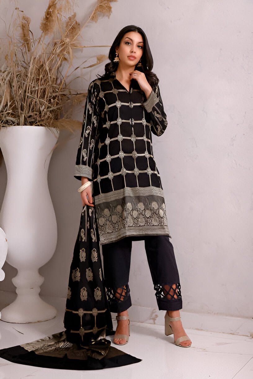 long dress with dupatta