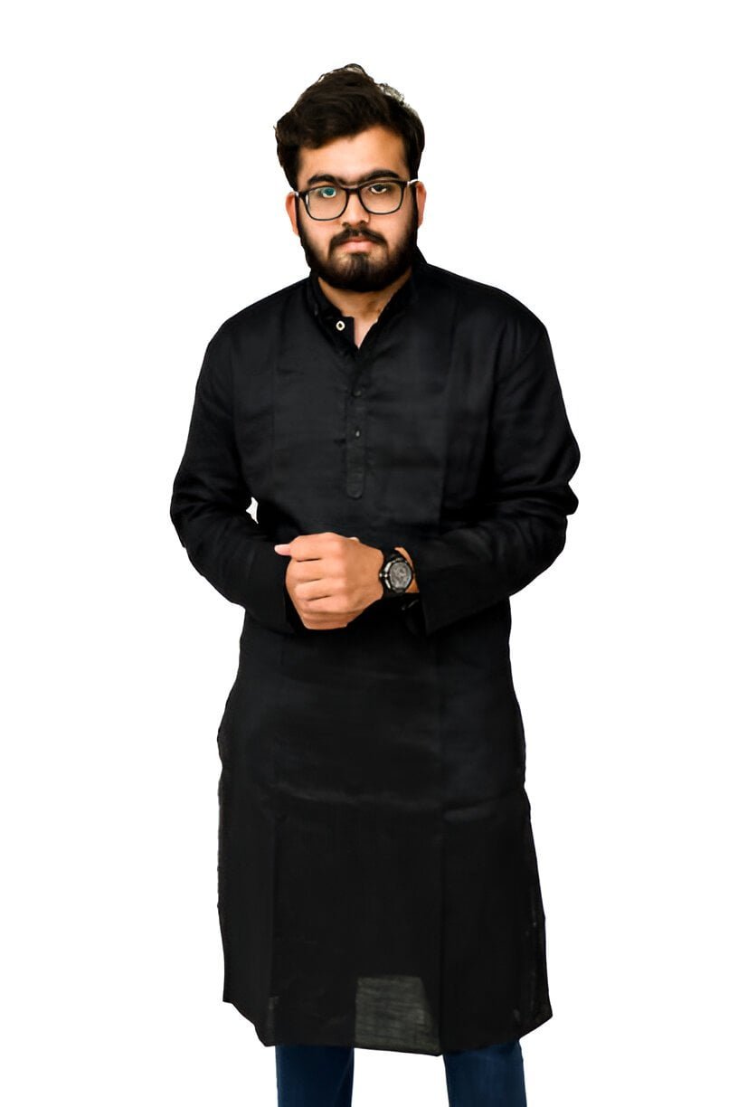 black kurta pajama