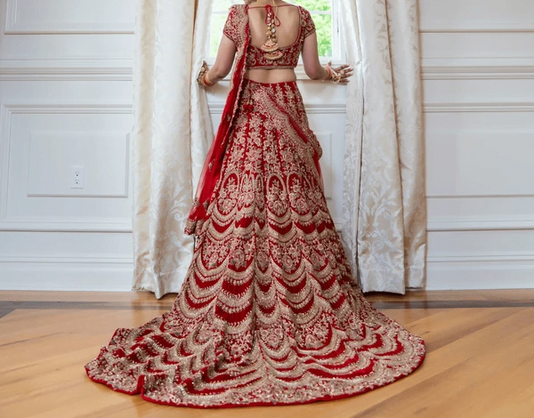 double dupatta lehenga