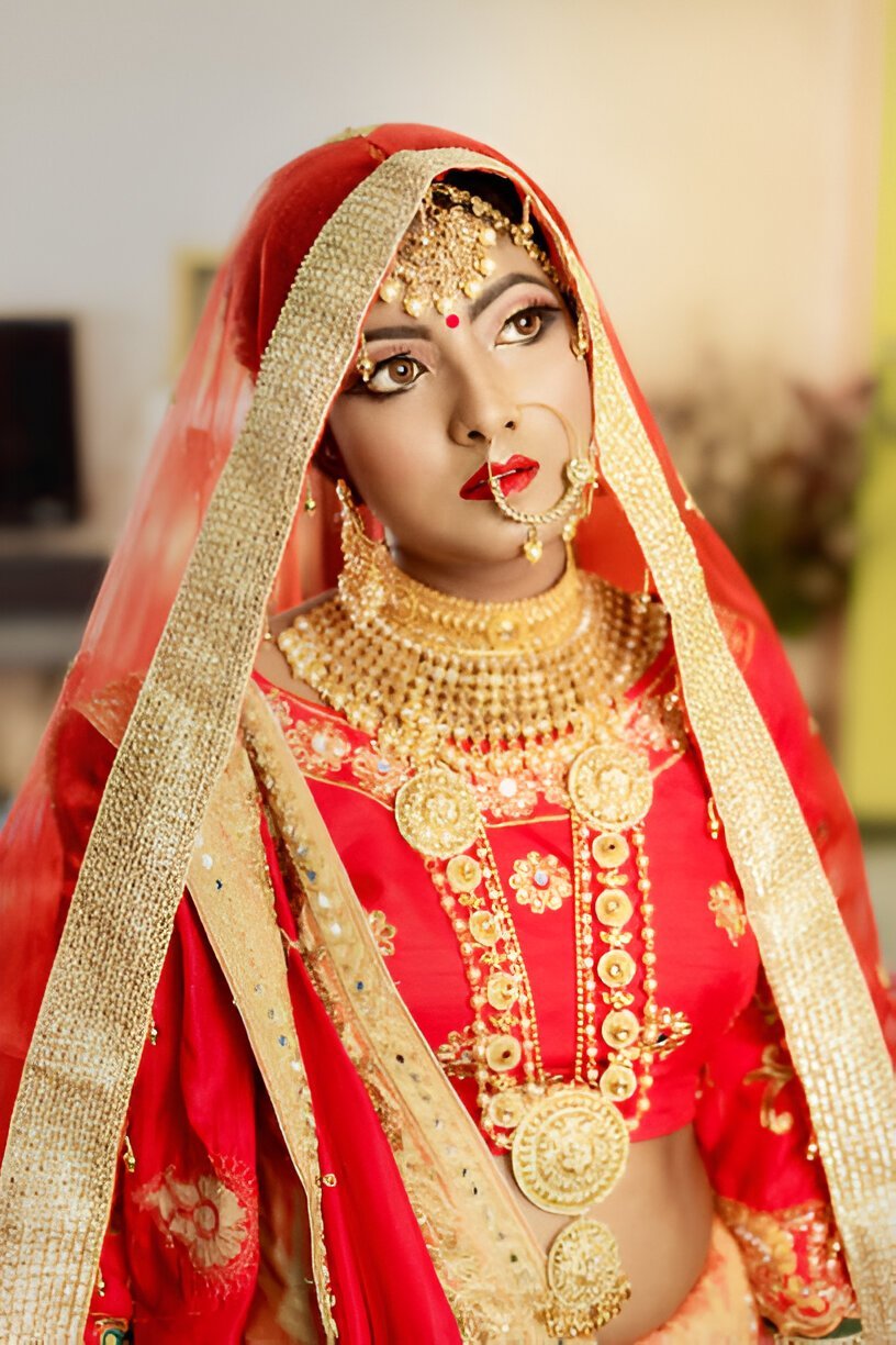double dupatta bridal lehenga