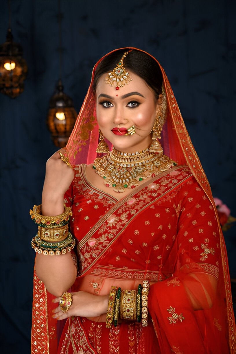 double dupatta bridal lehenga