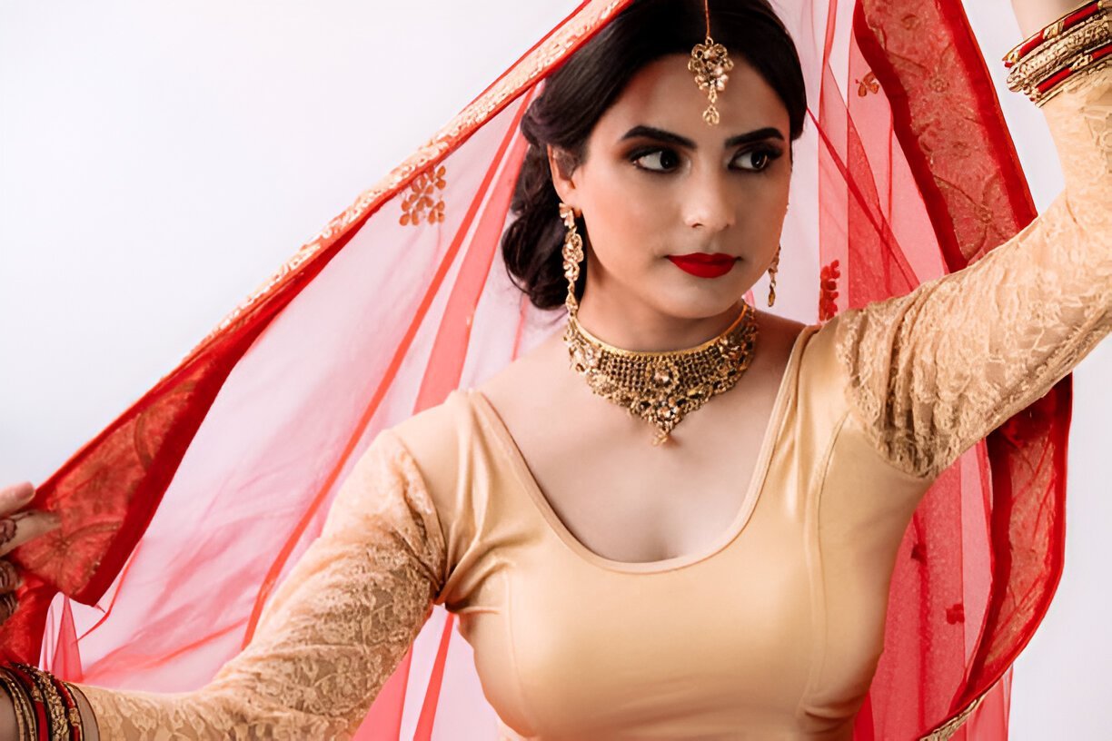 bridal dupatta design