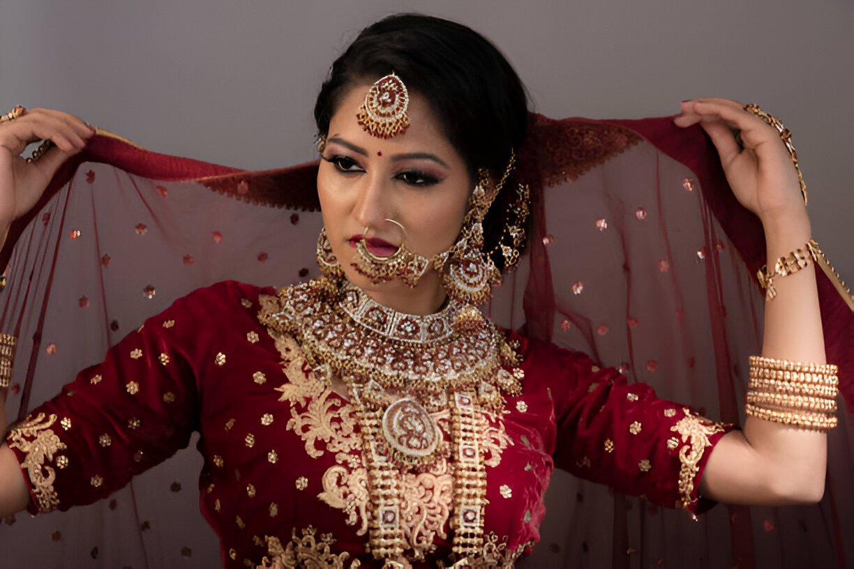 bridal dupatta design