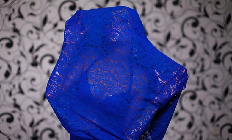 royal blue dupatta