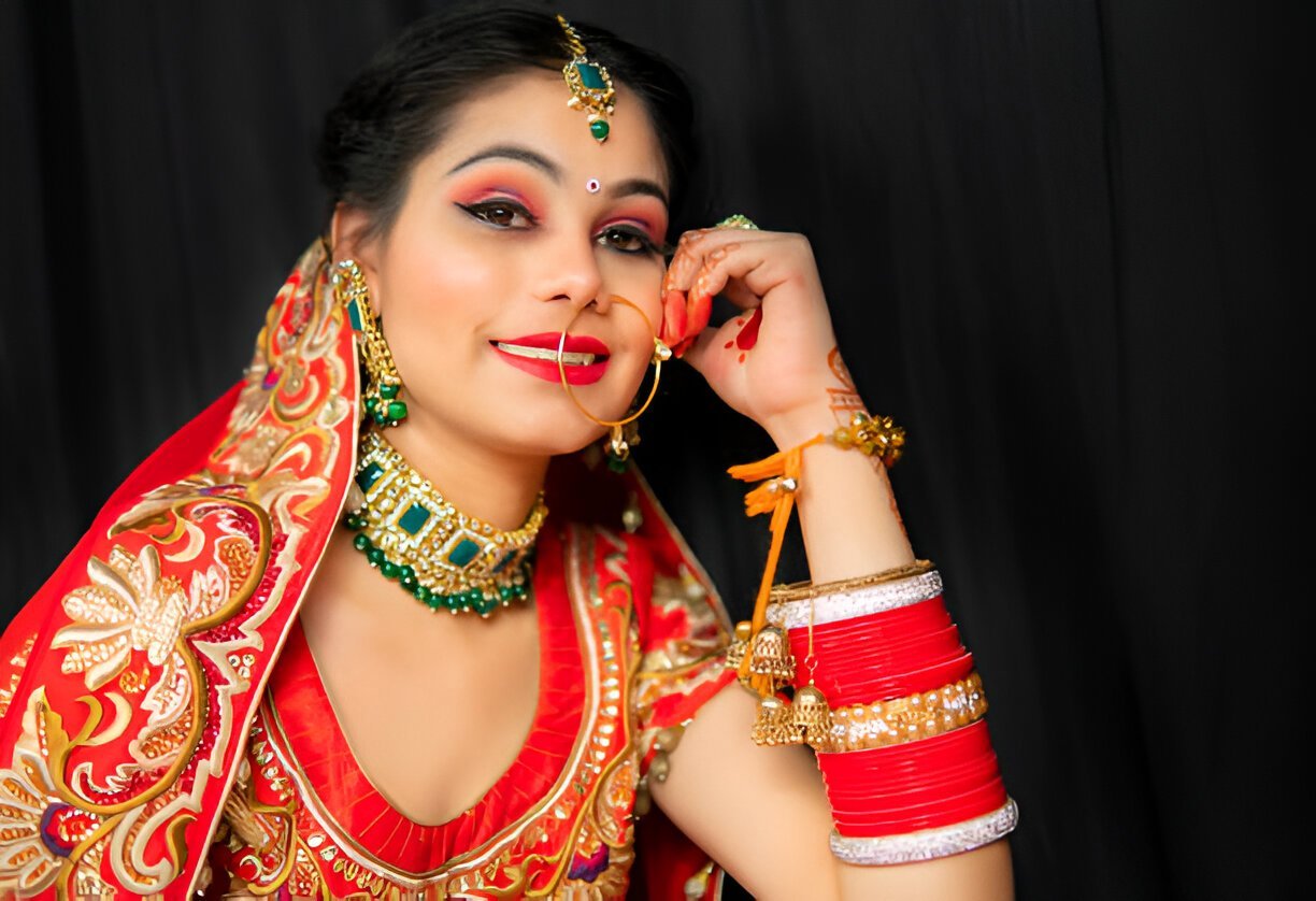 bridal dupatta design