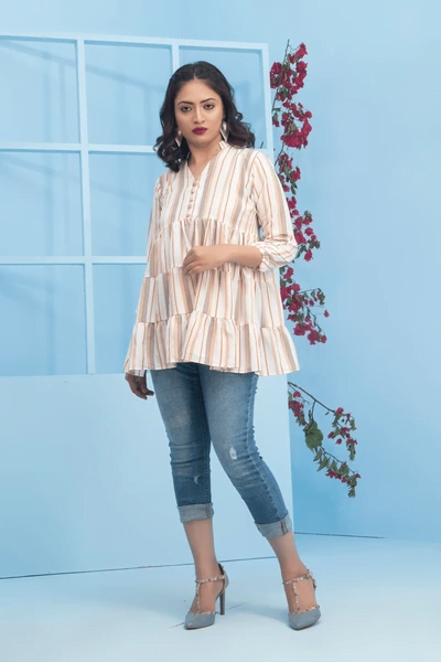 Chikan Kurti with Jeans