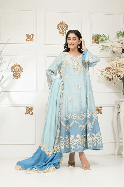 long gown with dupatta