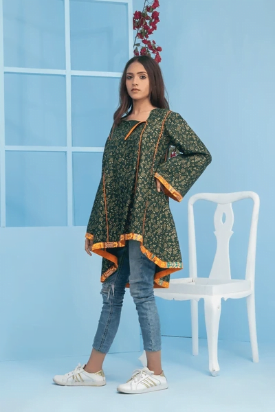 Chikan Kurti with Jeans