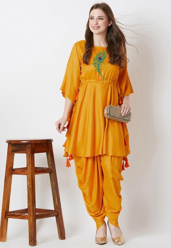 indo western dhoti kurti