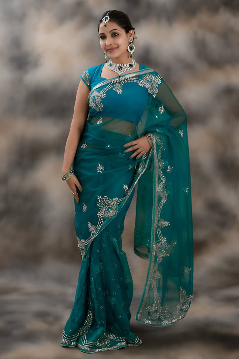 wedding party wear saree