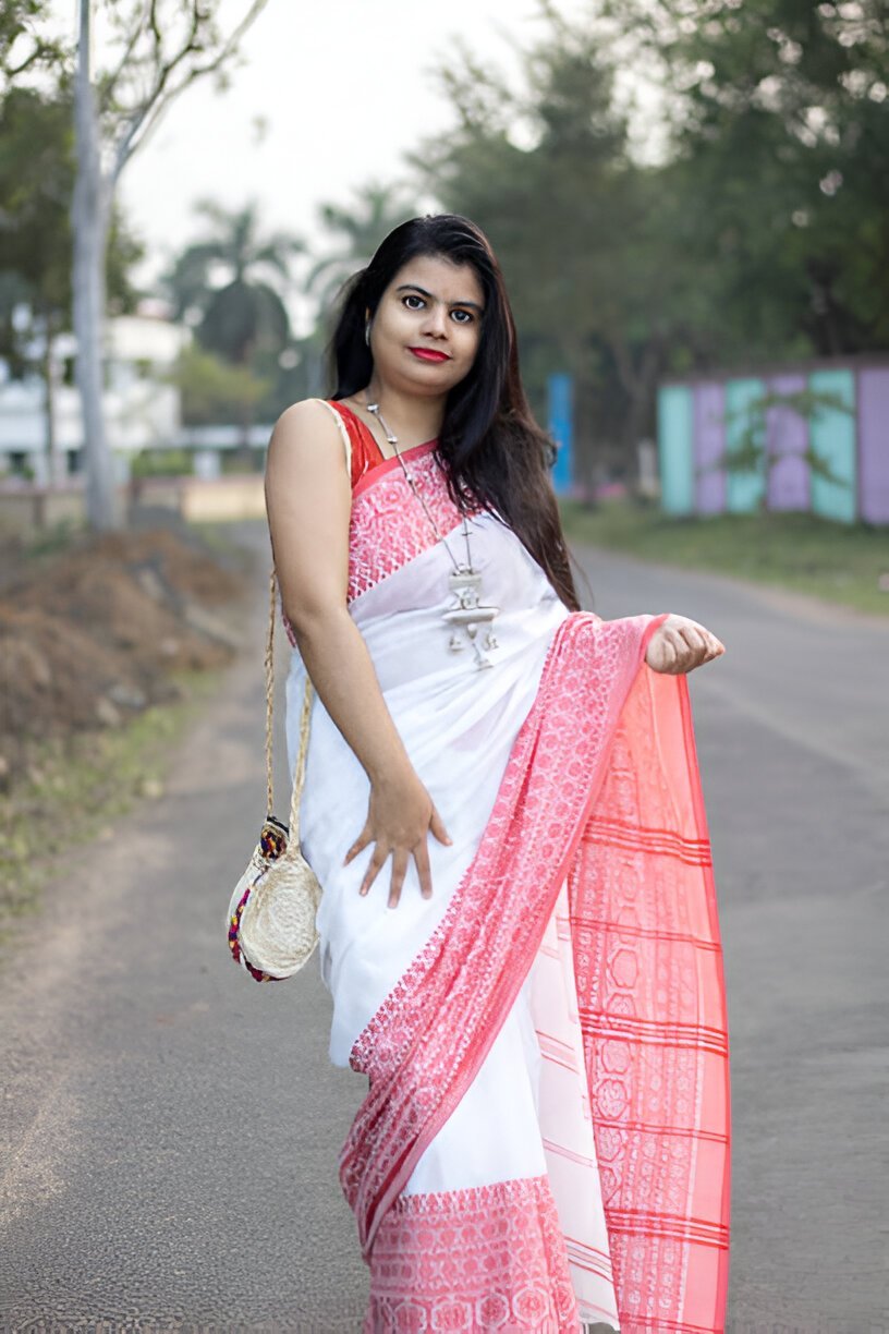 half saree dupatta