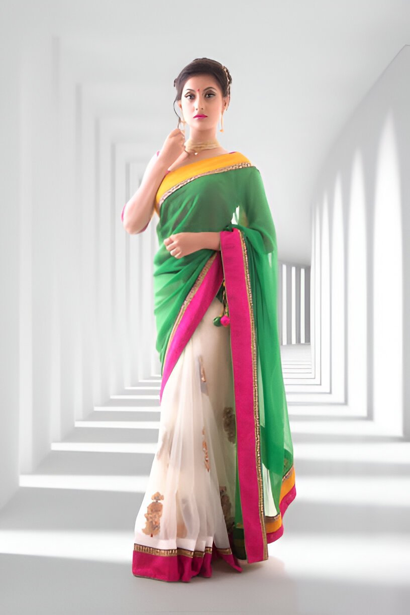 wedding party wear saree
