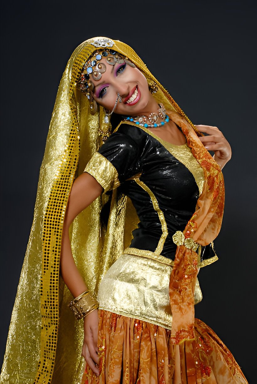golden bridal dupatta