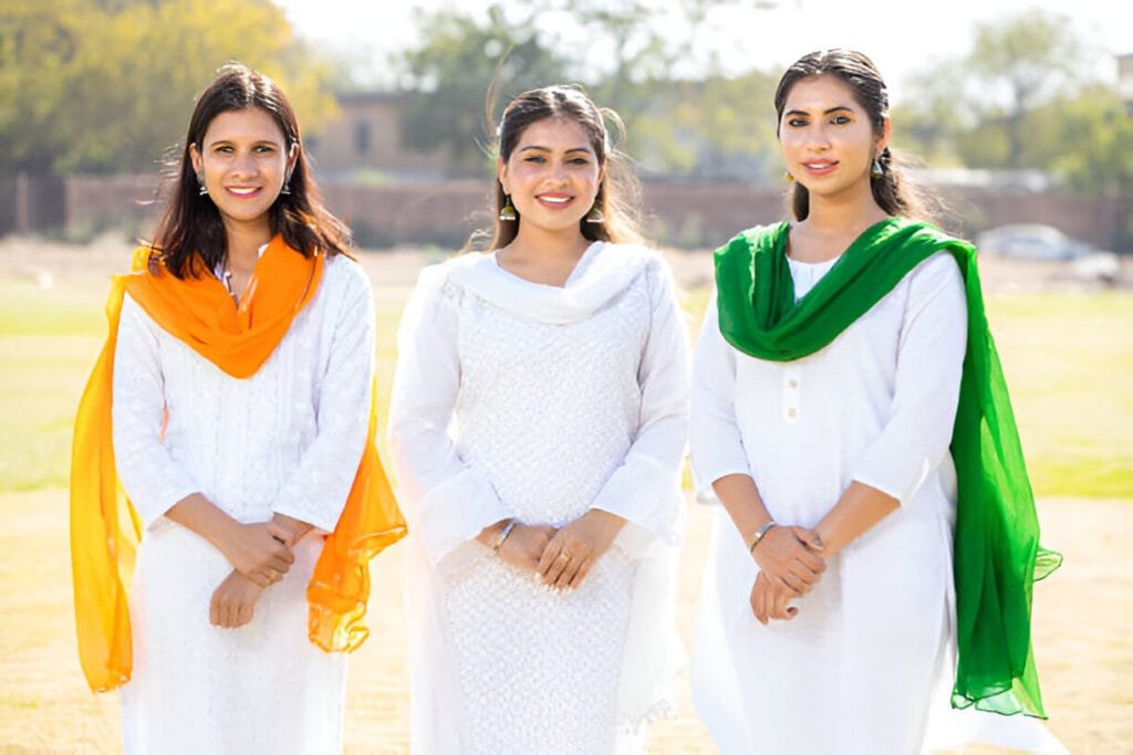 white salwar kameez