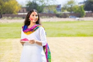 white salwar kameez
