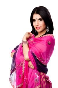 purple colour saree