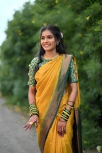 half saree models