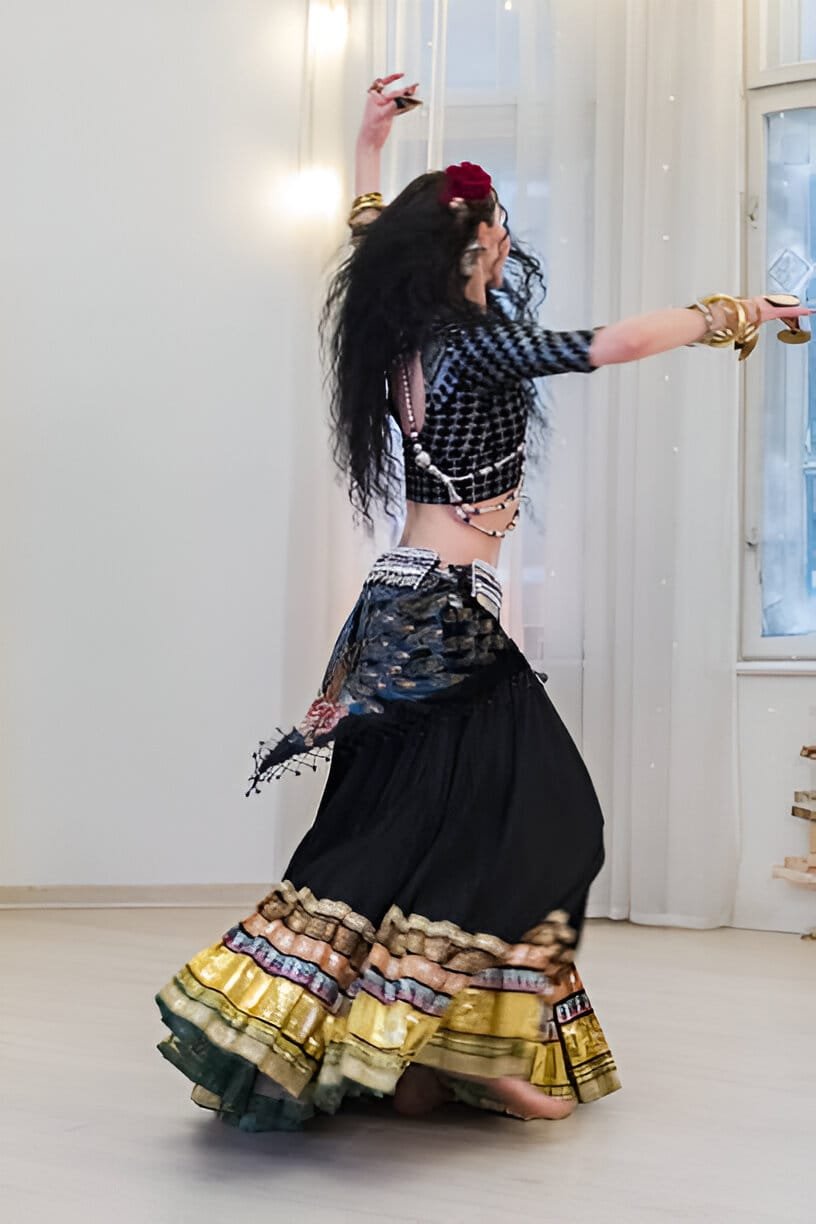 black lehenga for women