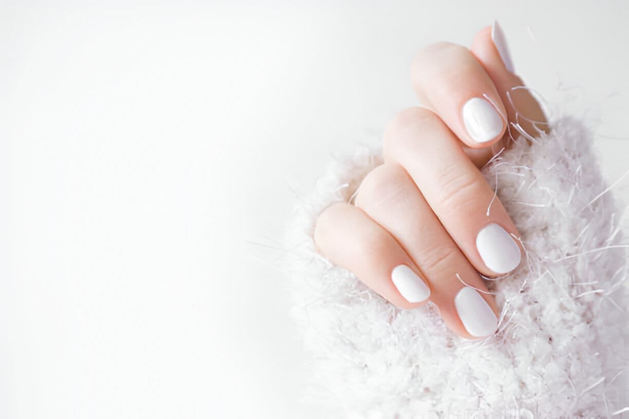 white nail polish
