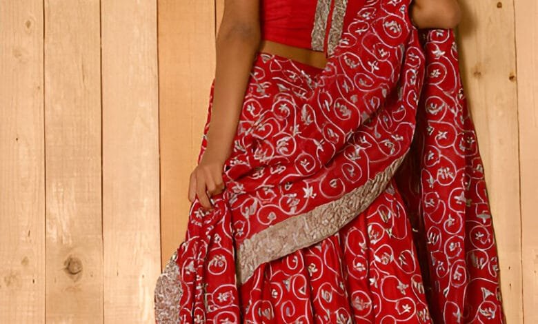 lehenga half saree