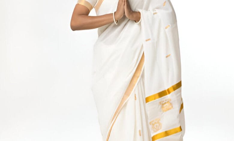 south indian saree look