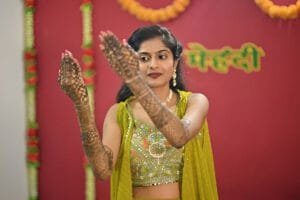 mehandi dress design