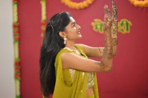 mehandi dress design