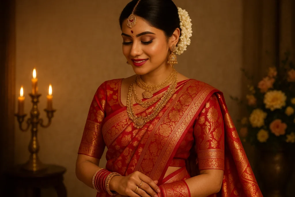 Wedding Banarasi Saree showcasing timeless elegance and perfect bridal tradition